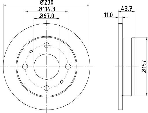 Mintex MDC1460 - Kočioni disk www.molydon.hr