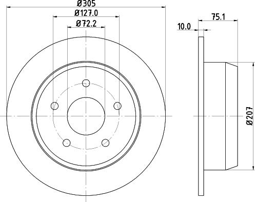 Mintex MDC1489 - Kočioni disk www.molydon.hr