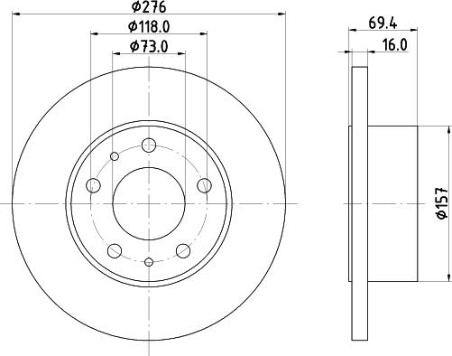 Mintex MDC1439 - Kočioni disk www.molydon.hr