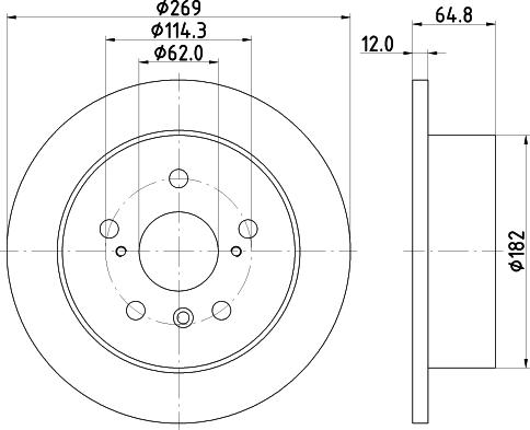 Mintex MDC1565 - Kočioni disk www.molydon.hr