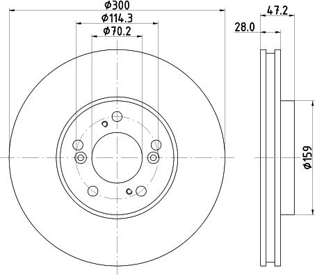 Mintex MDC1516 - Kočioni disk www.molydon.hr