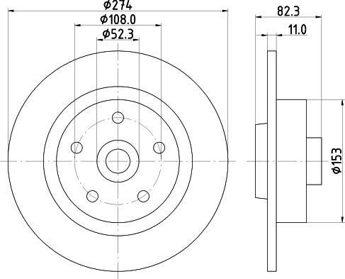 Mintex MDC1534 - Kočioni disk www.molydon.hr