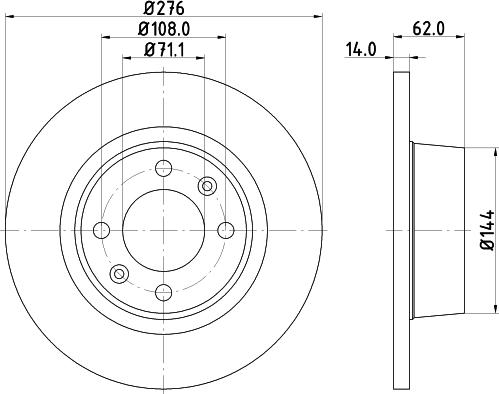 Mintex MDC1521 - Kočioni disk www.molydon.hr