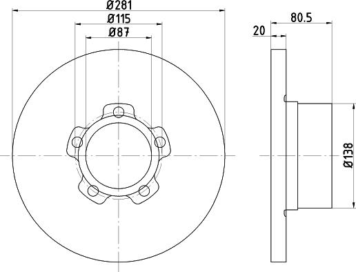 Mintex MDC166 - Kočioni disk www.molydon.hr