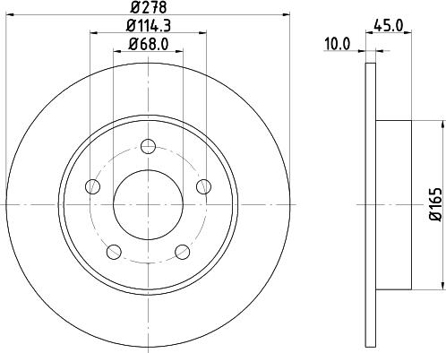 Mintex MDC1606 - Kočioni disk www.molydon.hr