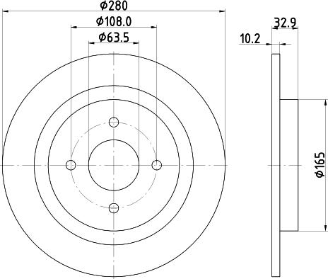 Mintex MDC1600 - Kočioni disk www.molydon.hr