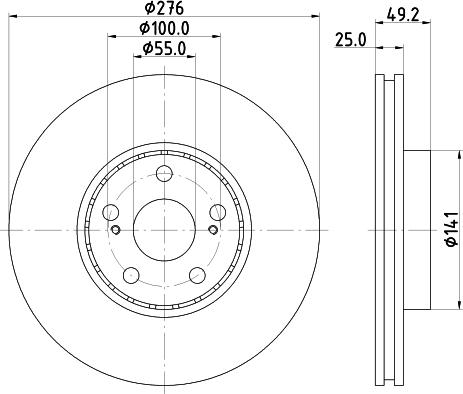 Mintex MDC1684 - Kočioni disk www.molydon.hr