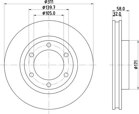 Mintex MDC1043 - Kočioni disk www.molydon.hr