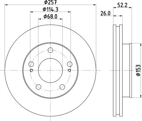 Mintex MDC1056 - Kočioni disk www.molydon.hr