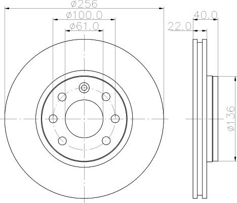 Mintex MDC1060 - Kočioni disk www.molydon.hr