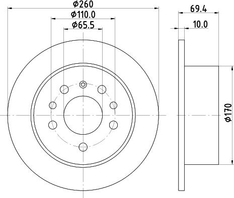 Mintex MDC1008 - Kočioni disk www.molydon.hr