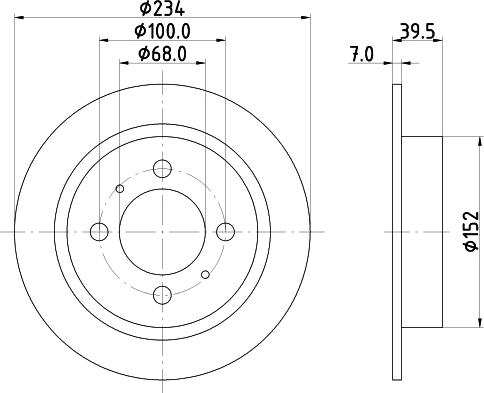 Mintex MDC1007 - Kočioni disk www.molydon.hr