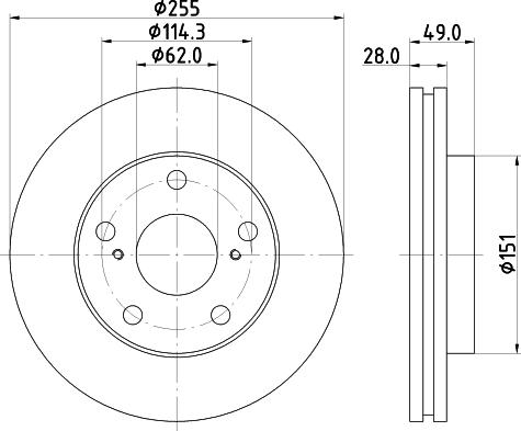 Mintex MDC1015 - Kočioni disk www.molydon.hr