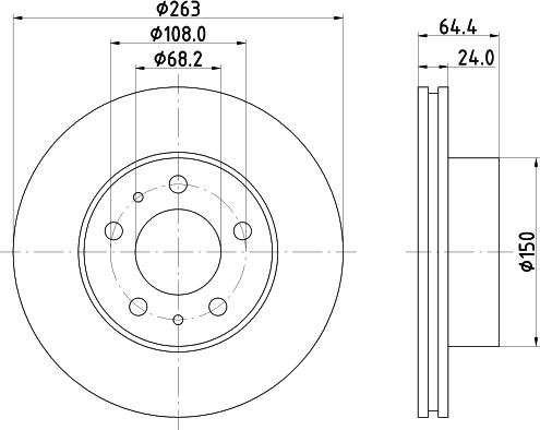 Mintex MDC1087 - Kočioni disk www.molydon.hr