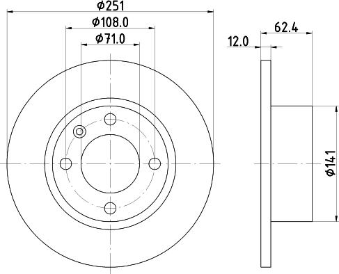 Mintex MDC1033 - Kočioni disk www.molydon.hr