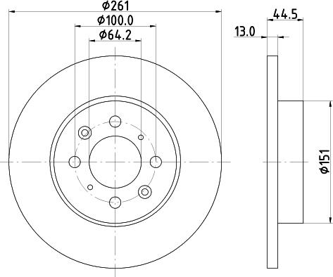 Mintex MDC1024 - Kočioni disk www.molydon.hr