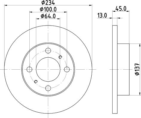 Mintex MDC1027 - Kočioni disk www.molydon.hr