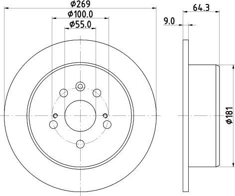 Mintex MDC1190 - Kočioni disk www.molydon.hr