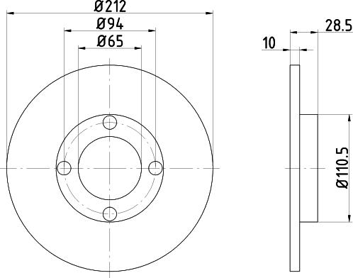 Mintex MDC1101 - Kočioni disk www.molydon.hr