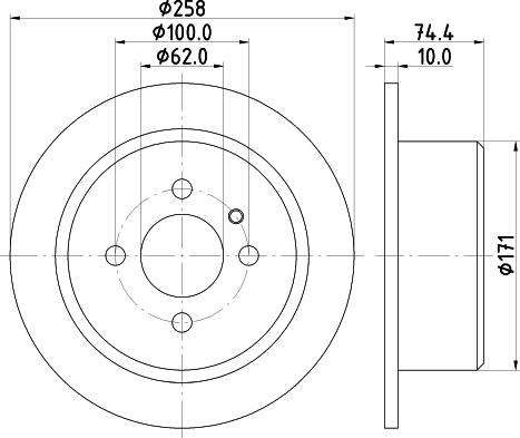 Mintex MDC1107 - Kočioni disk www.molydon.hr