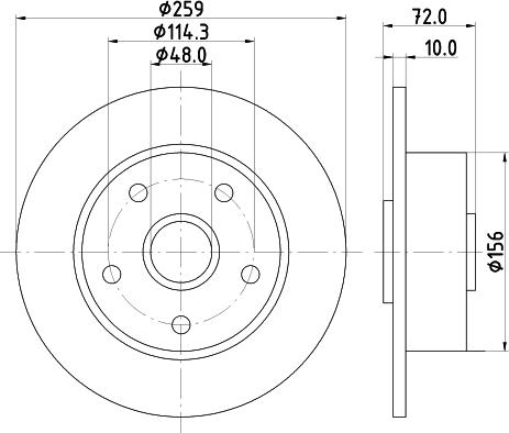 Mintex MDC1184 - Kočioni disk www.molydon.hr