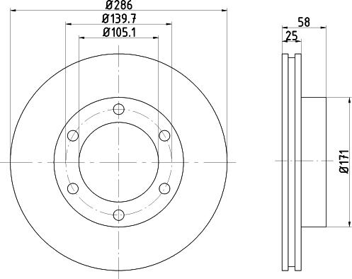 Mintex MDC1185 - Kočioni disk www.molydon.hr