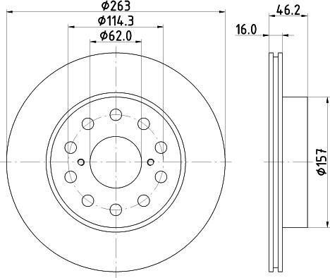 Mintex MDC1128 - Kočioni disk www.molydon.hr