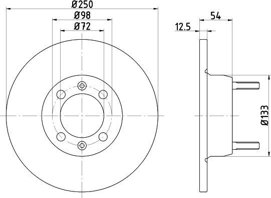 Mintex MDC184 - Kočioni disk www.molydon.hr