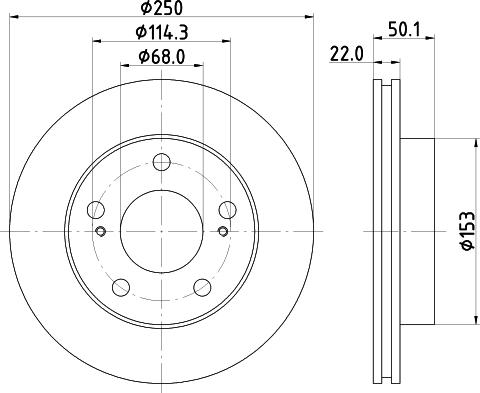 Mintex MDC1853 - Kočioni disk www.molydon.hr