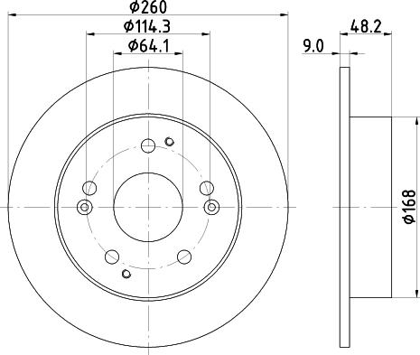 Mintex MDC1864 - Kočioni disk www.molydon.hr