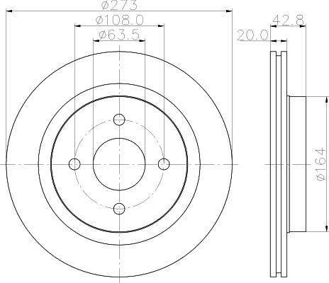 Mintex MDC1868 - Kočioni disk www.molydon.hr