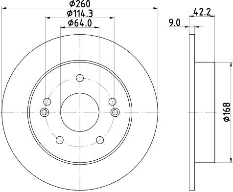 Mintex MDC1863 - Kočioni disk www.molydon.hr