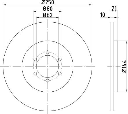 Mintex MDC186 - Kočioni disk www.molydon.hr