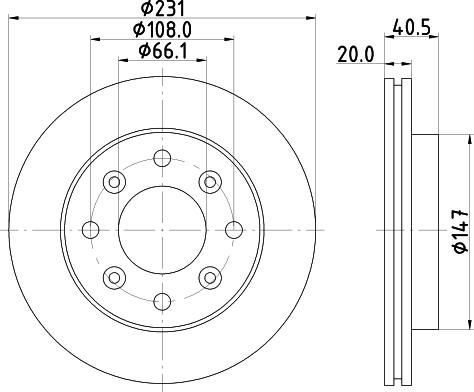 Mintex MDC1806 - Kočioni disk www.molydon.hr