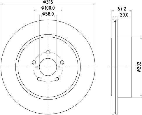 Mintex MDC1880 - Kočioni disk www.molydon.hr