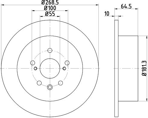 Mintex MDC1872 - Kočioni disk www.molydon.hr