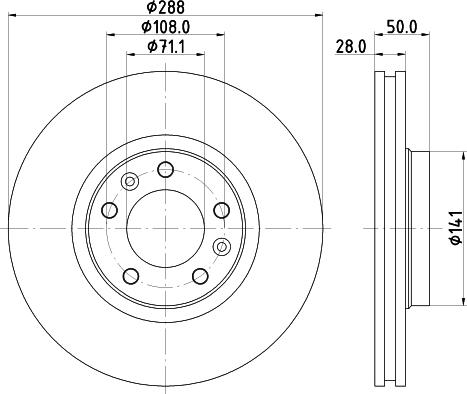 Mintex MDC1351 - Kočioni disk www.molydon.hr