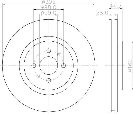 Mintex MDC1357 - Kočioni disk www.molydon.hr