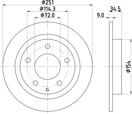 Mintex MDC1309 - Kočioni disk www.molydon.hr