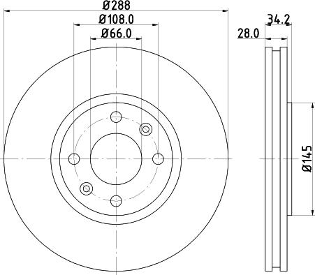 Mintex MDC1333 - Kočioni disk www.molydon.hr