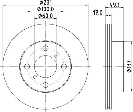 Mintex MDC1374 - Kočioni disk www.molydon.hr