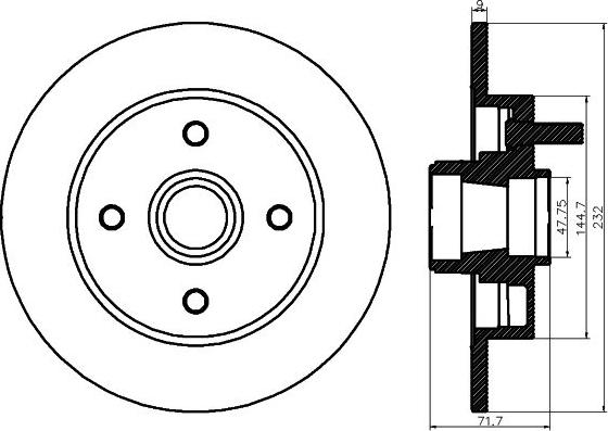 Mintex MDC1291 - Kočioni disk www.molydon.hr