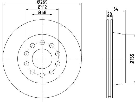 Mintex MDC1241 - Kočioni disk www.molydon.hr