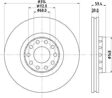 Mintex MDC1242 - Kočioni disk www.molydon.hr