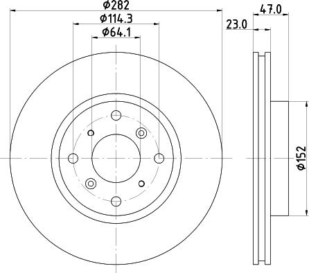 Mintex MDC1254 - Kočioni disk www.molydon.hr