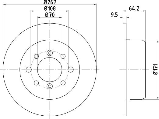 Mintex MDC1265 - Kočioni disk www.molydon.hr