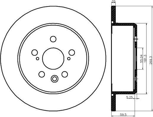 Mintex MDC1263 - Kočioni disk www.molydon.hr