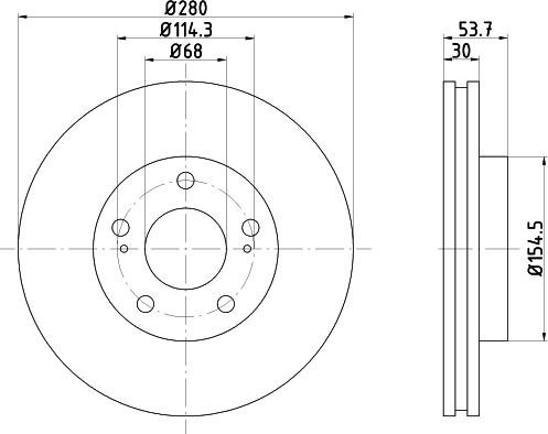 Mintex MDC1209 - Kočioni disk www.molydon.hr