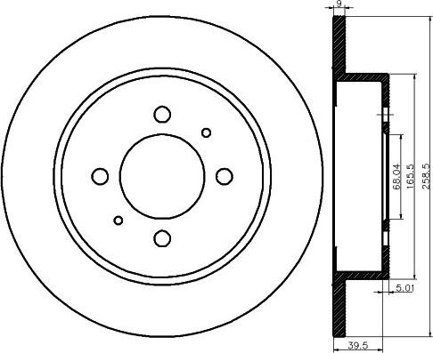 Mintex MDC1205 - Kočioni disk www.molydon.hr