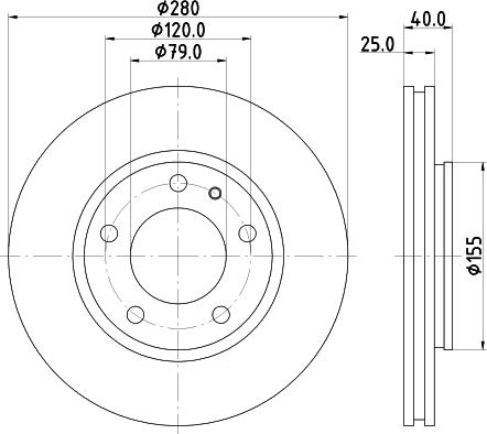 Mintex MDC1200 - Kočioni disk www.molydon.hr